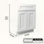 Armoire blanche Shaker avec tiroir à fermeture en douceur et portes doubles