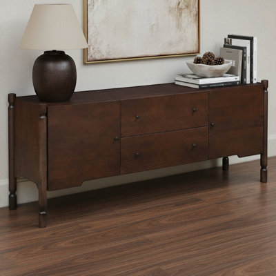 Contemporary Handmade Mango Wood Sideboard