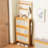 Shoe Cabinet with 3 Rattan Flip Drawers, Bamboo Shoe Storage Cabinet with Coat Hooks, Freestanding Shoe Cabinet Storage for Entryway, Hallway, Closet, Living Room