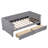 Upholstered Daybed With Ergonomic Design Backrest And 2 Drawers-1582753045