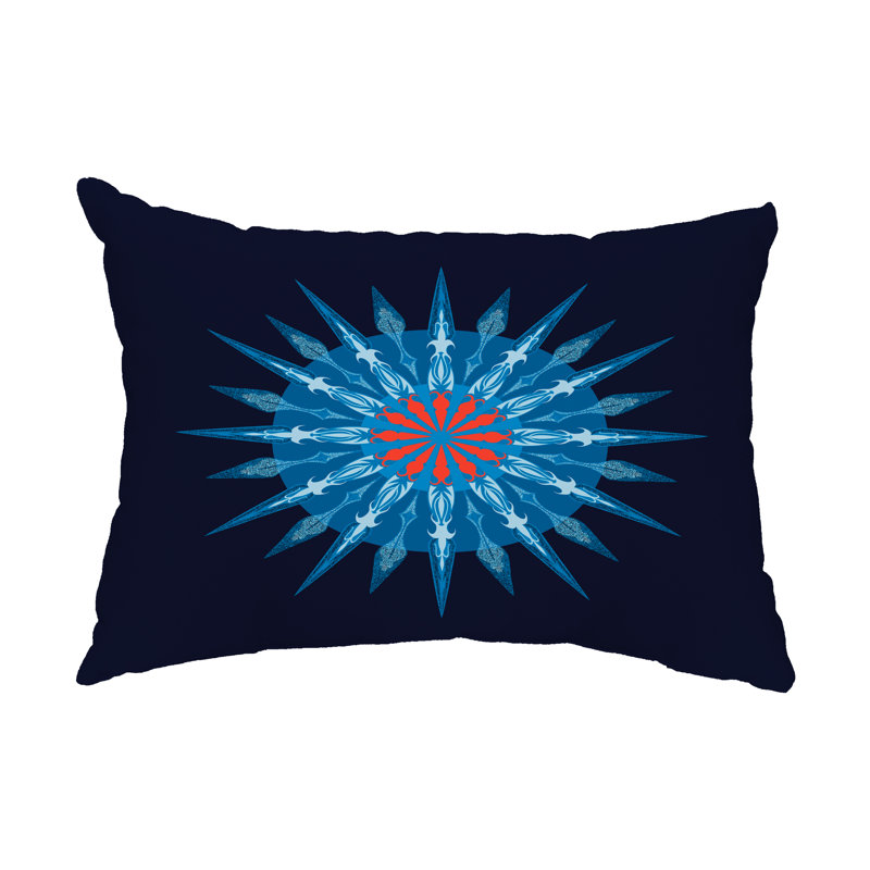  Housse et insert de coussin extérieur Sea Wheel, Bleu marine