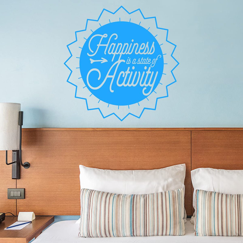 Text & Numbers Non-Wall Damaging Wall Decal, 10" H x 10" W, Sky Blue