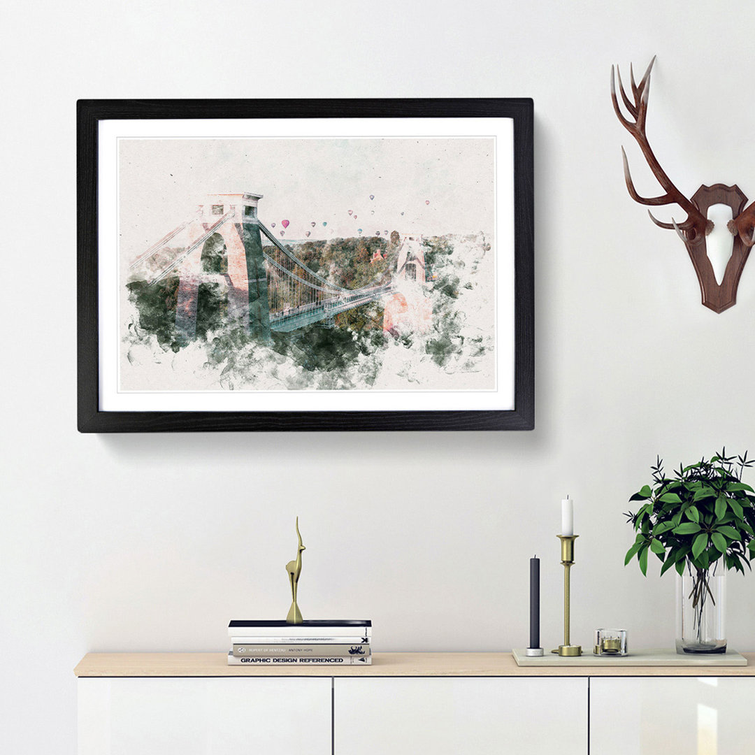 Clifton Suspension Bridge In Bristol Framed Print