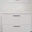 Commode modulaire à trois tiroirs Morgan en blanc