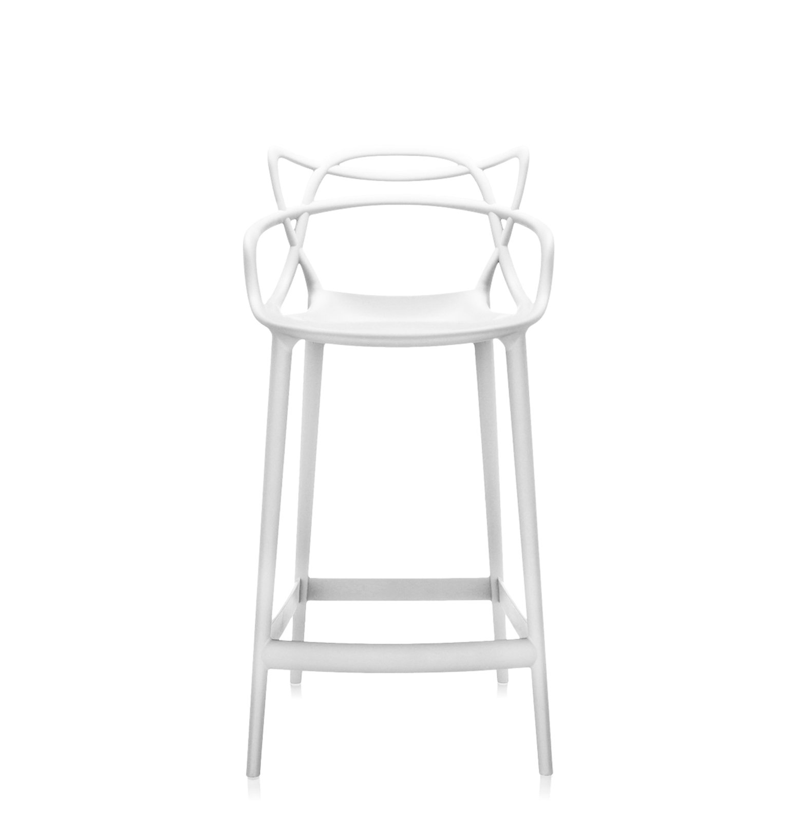Masters Outdoor Bar Stool, Counter, White