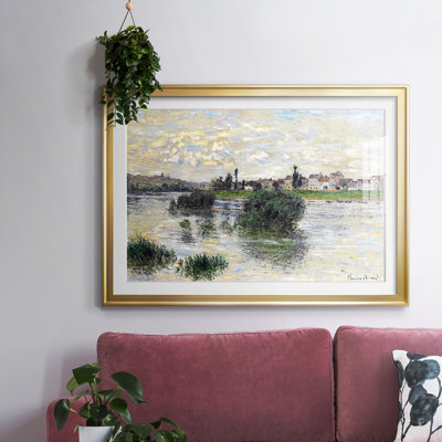 La seine à Lavacourt, 1879, reproduction d'art sur papier