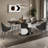 Black Microlite Rectangular Dining Table Sets-103557834