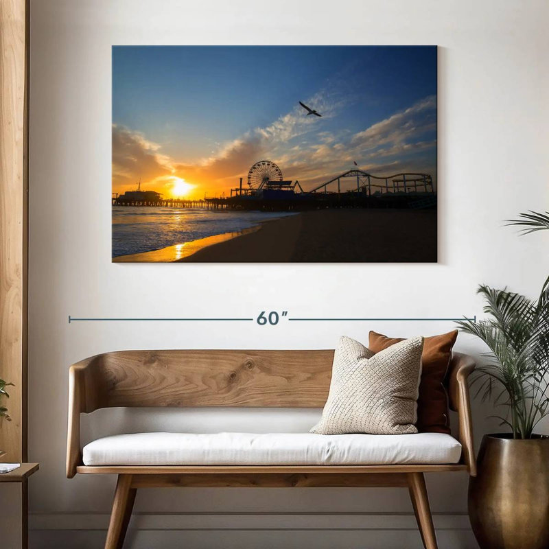 Gillard Santa Monica Beach Scene, 32" H x 48" W