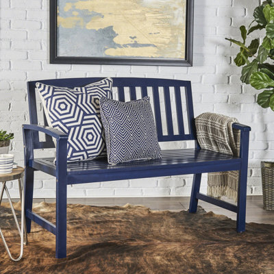 Banc en bois bleu marine pour diverses utilisations intérieures et extérieures afin de répondre à diverses exigences