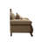 Dandre 49" Wide Velvet Armchair in Beige/Walnut