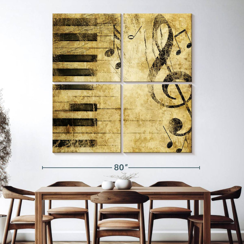 Abarca Antique Piano Music Notes