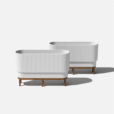 Veradek Demi Series Raised Demi Long 30" Planter with Stand