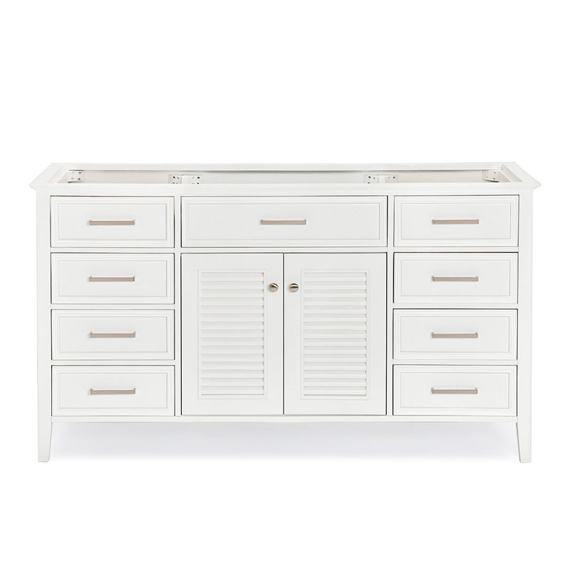 Base de meuble-lavabo simple 61 po Ferree, Blanc