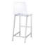 Tabourets de bar en chrome et acrylique transparent (ensemble de 2)-652171806