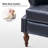 Asah Vegan Leather Manual Push Back Recliner-954673147