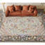 Hand-Knotted High-Quality Green and Brown Area Rug