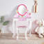 Vanity Desk Set, Makeup Table, Dresser Table Pink
