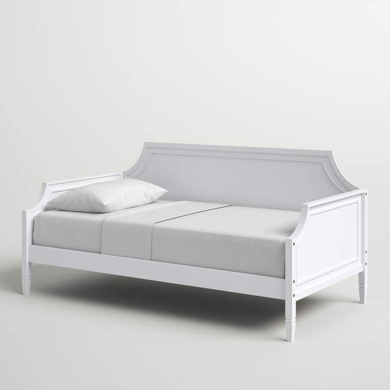 Lit de jour simple Apolla, Blanc, Lit simple