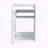 12-inch Wall-Mounted Bathroom Side Cabinet with Soft-Close Doors and Floating Design, Glossy White