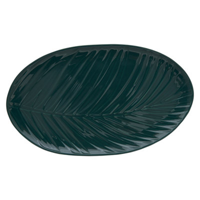 Shady Handmade Stoneware Metal Decorative Plate - Set of 1