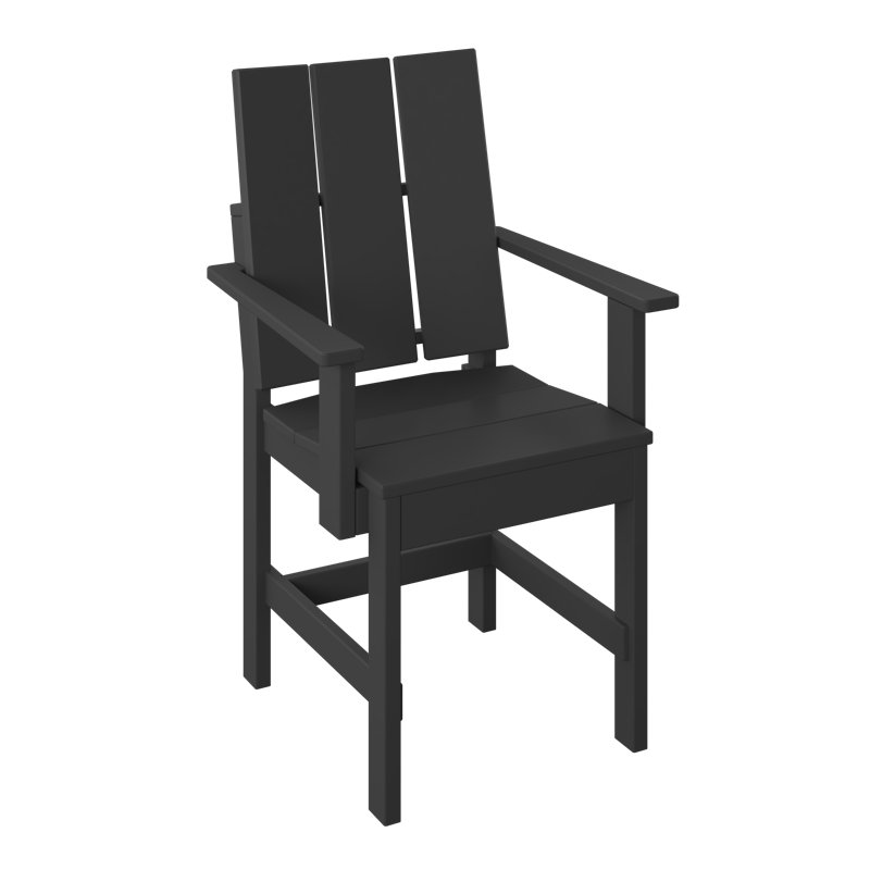  Chaise de salle à manger moderne. Noir, Noir