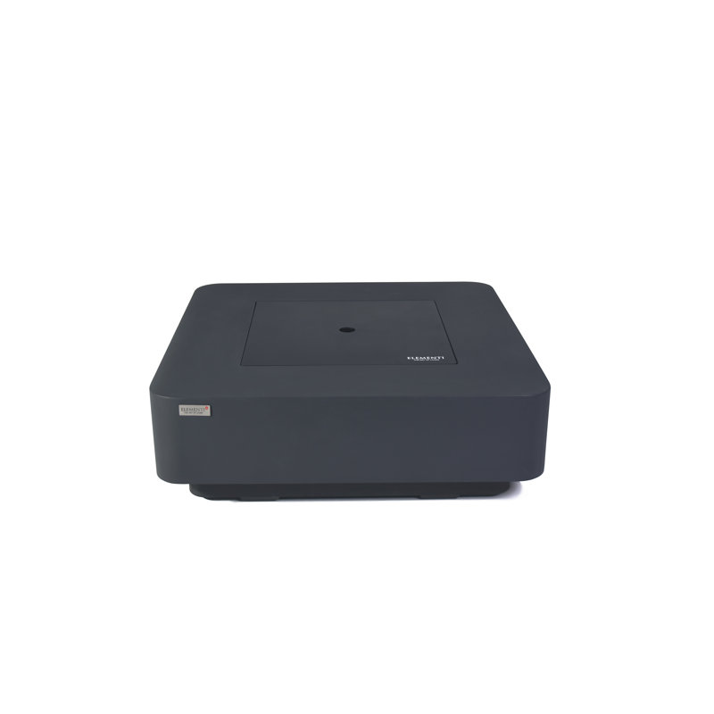 Square Smokeless Outdoor Fireplace, Dark Grey, Propane