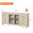 Scarlett 58" Wide Glass Door Sideboard with Adjustable Shelves-2063053415