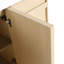 Armoire de salle de bain moderne 48 po - 3 portes à fermeture en douceur, meuble-lavabo avec contreplaqué fonctionnel-130597595