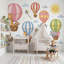 Ballons à air chaud fond d'écran mignon animaux chambre d'enfant amovible décoration murale-1961448838-1961448839
