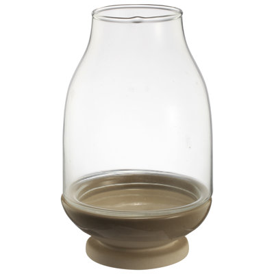 Bougie ouragan en verre/céramique