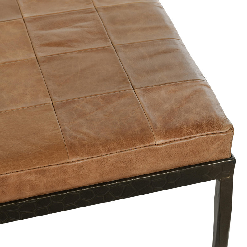 Banc en cuir Malo, Tanné
