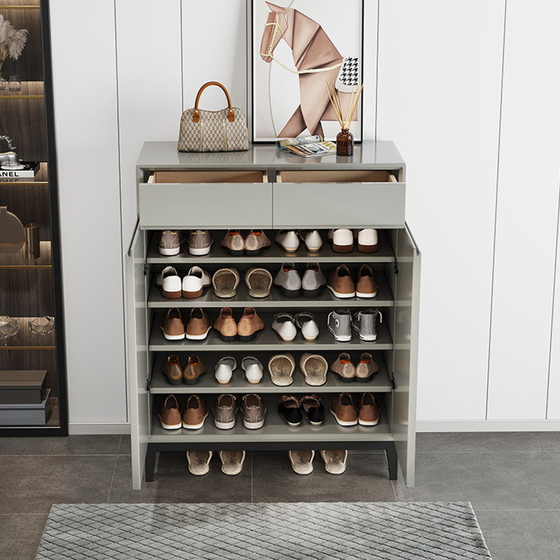 Console en bois de bouleau massif, Gris clair