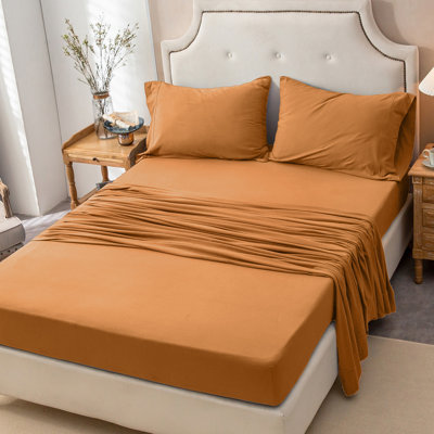 100% T-Shirt Cotton Super Soft Comfy Breathable Fits Mattress Up To 20" Extra Deep Pocket
