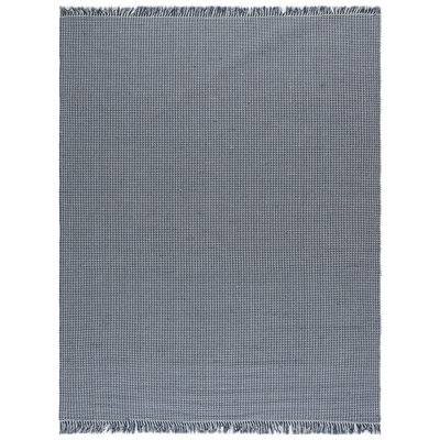 Bester Hand Woven Cotton Solid Color Rug