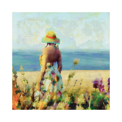 Morning Meadow Stroll I by Alonzo Saunders - Wrapped Canvas Painting
