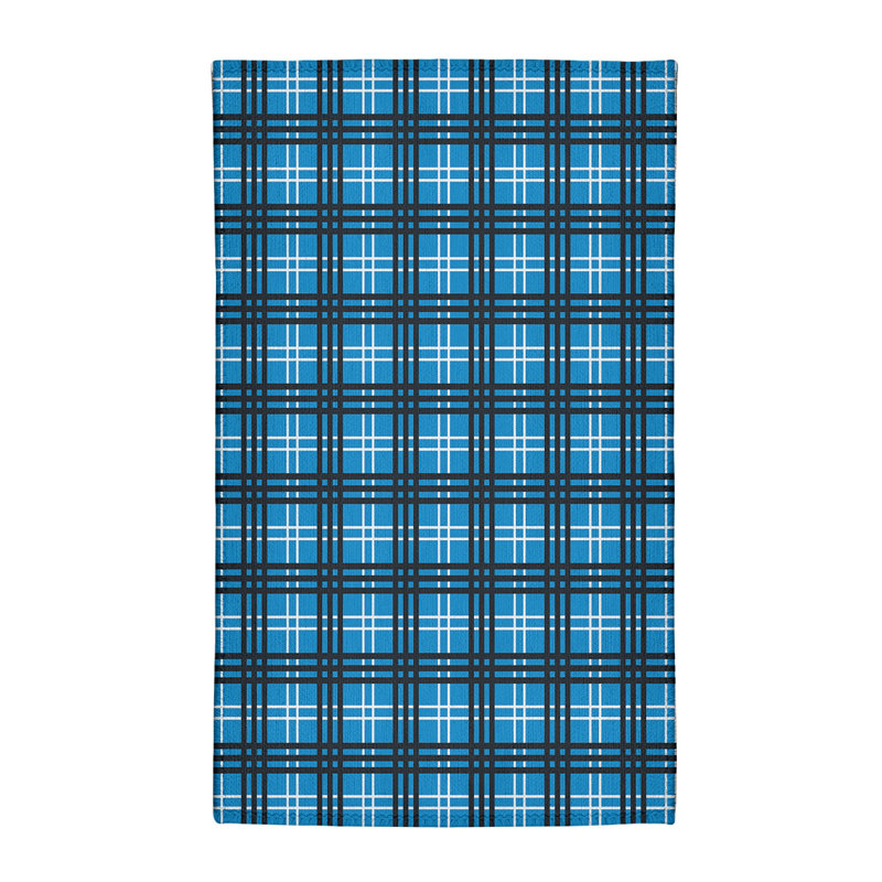 Tapis à carreaux bleu, Rectangle 3 pi x 5 pi