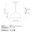 Luminaire de lustre élégant en or, corps en métal, hauteur réglable (46 - 126 cm / 18,1 - 49,6 pouces) | Abat-jour de 23,6 po de diamètre | 1 x douille E27 (40 W maximum) | Parfait pour la salle à manger, le salon et le vestibule, design élégant et moderne-197812252