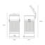 Steel Step On Kitchen Trash Can - 30L-1466806800