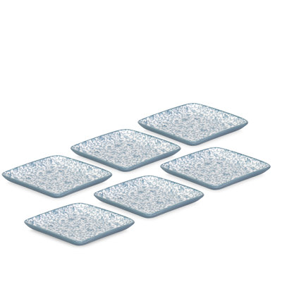 Ensemble d'assiettes décoratives Denim Daisy