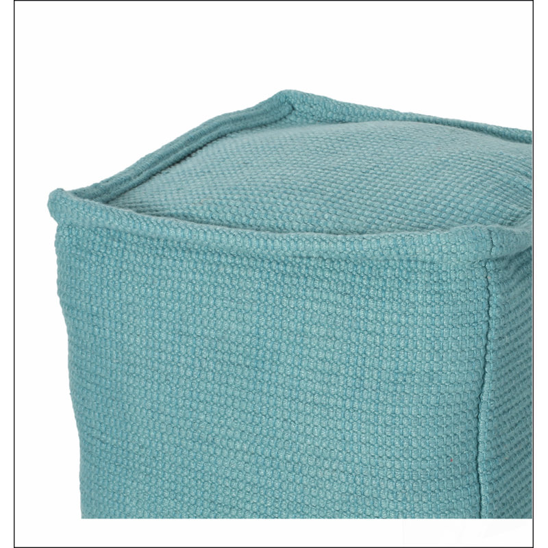 Pouf carré Hansolo Yarn, choix confortable, fonctions multiples, design classique et coins confortables