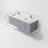 Geneva 60" Wall-Mounted Double Bathroom Vanity Set-87285961-112899378