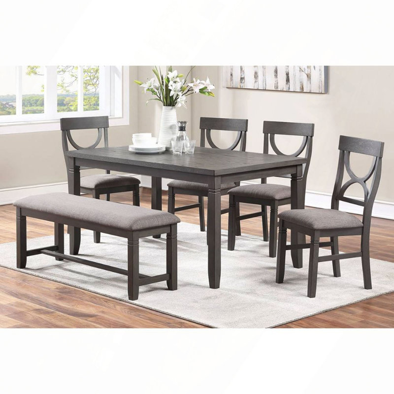 Dasher 6 Piece Wood Dining Set