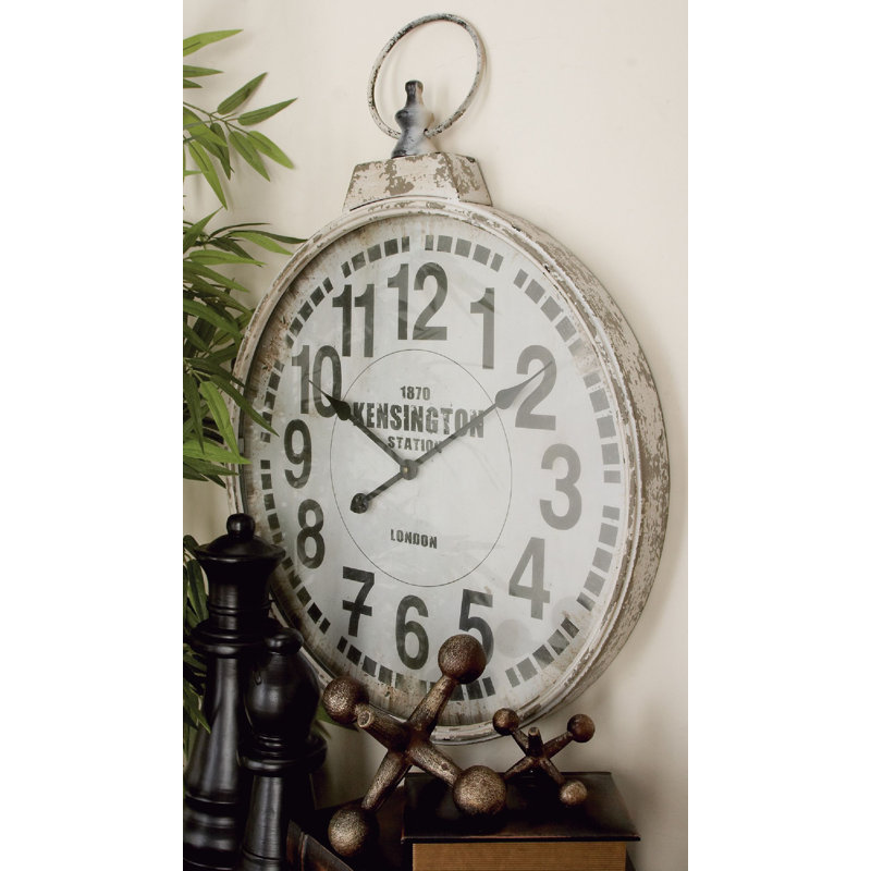 Horloge murale blanche Delgado