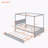 Wood Canopy Bed With Trundle Bed-430650335