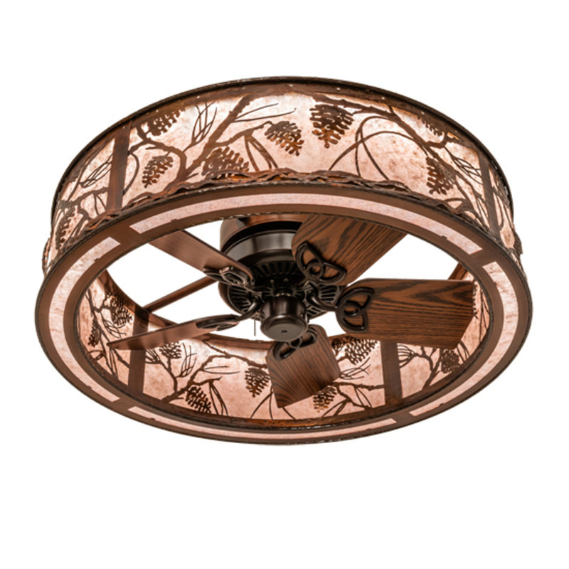 Whispering Pines LED Downrod Ceiling Fan