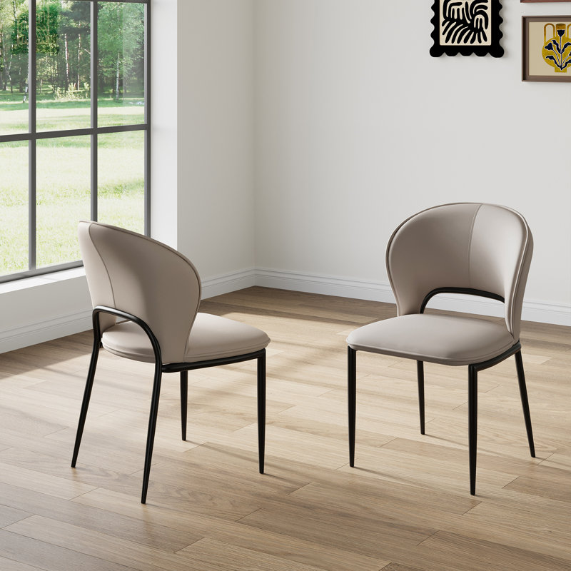 2 chaises Janaysha, Gris clair
