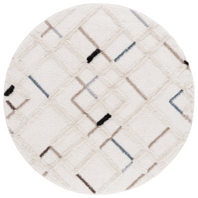Bahrudin Hi-Lo Shag Performance Geometric Rug