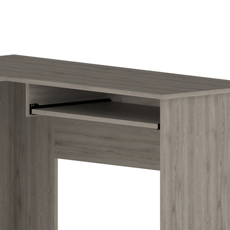 Bureau d'écriture en L 47,20 po, Gris clair