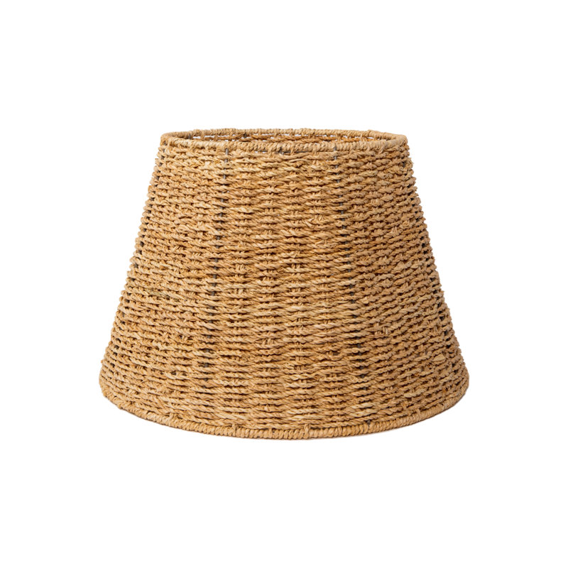 Abat-jour empire Seagrass, H 10,5 po x l 16 po x P 16 po, Brun