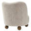 Monroe Boucle Fabric Accent Chair In Coral Walnut-104318236